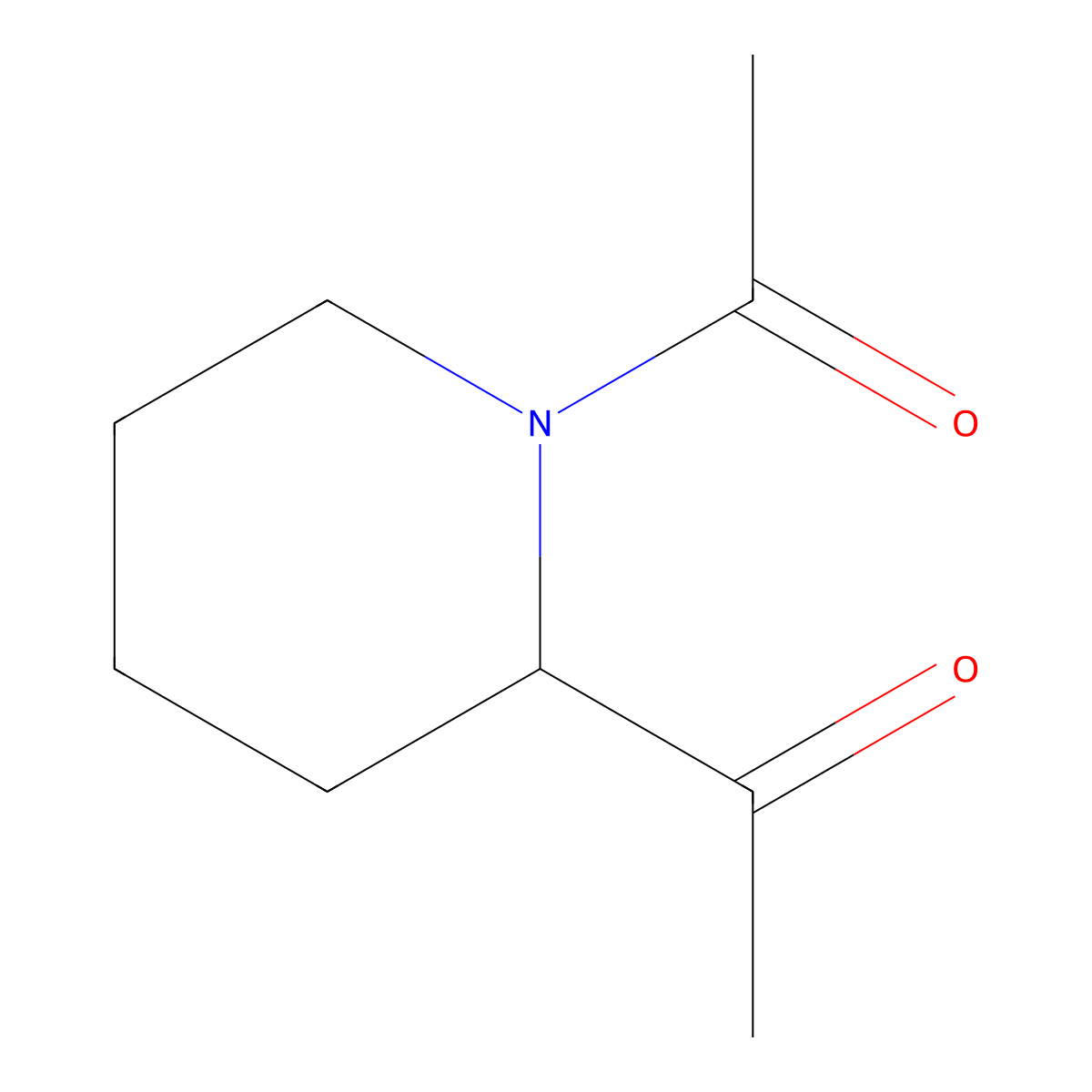 1,1'-(Piperidine-1,2-diyl)diethanone molecular structure, CAS 243669-96-7