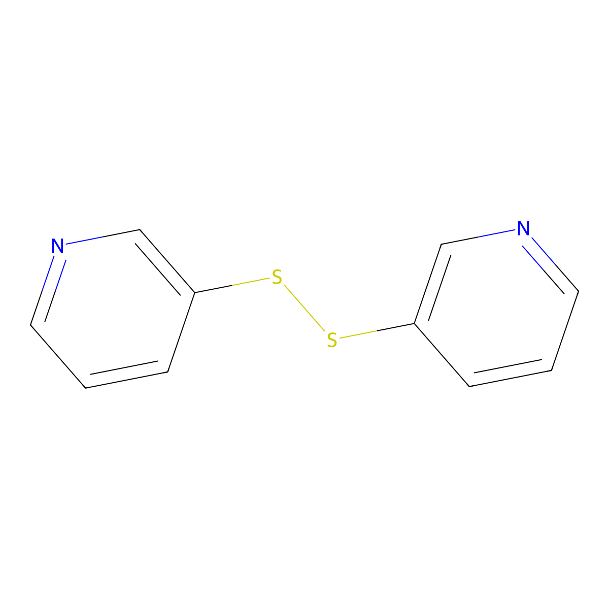 3,3'-Dipyridyl disulfide molecular structure, CAS 24367-50-8