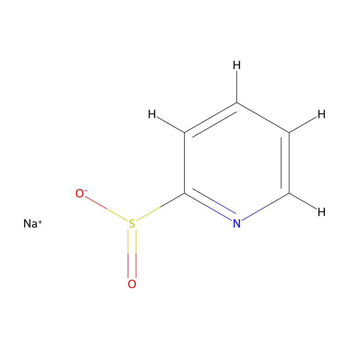 sodium pyridine-2-sulfinate molecular structure, CAS 24367-66-6