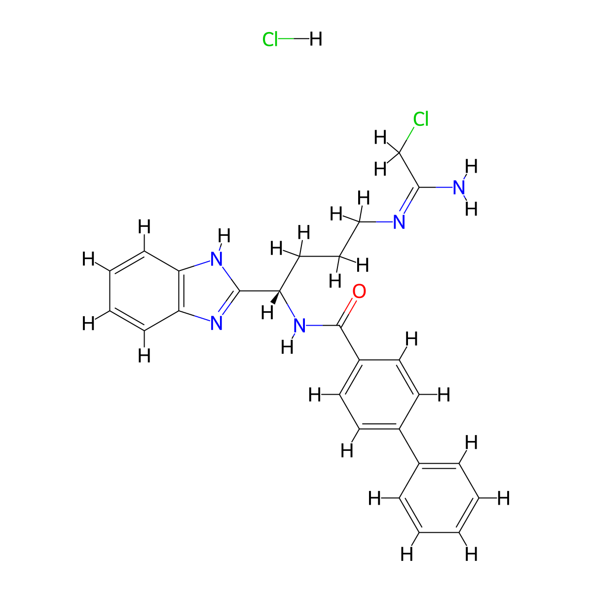 BB-Cl-Amidine (hydrochloride) molecular structure, CAS 2436747-41-8