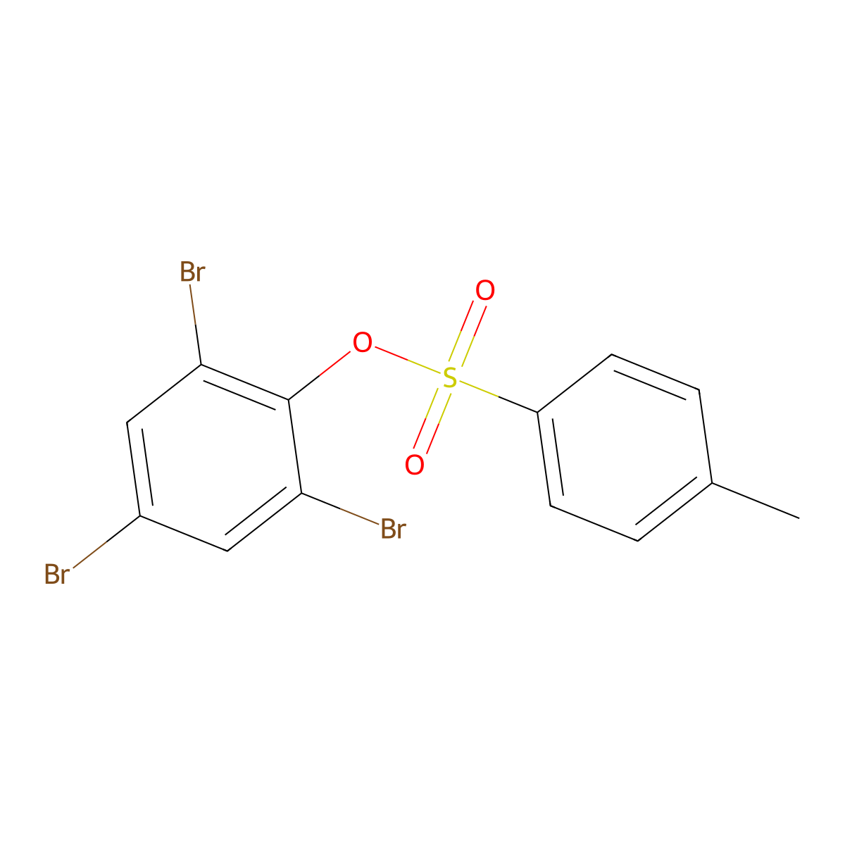 (2,4,6-Tribromophenyl) 4-methylbenzenesulfonate molecular structure, CAS 2437-48-1