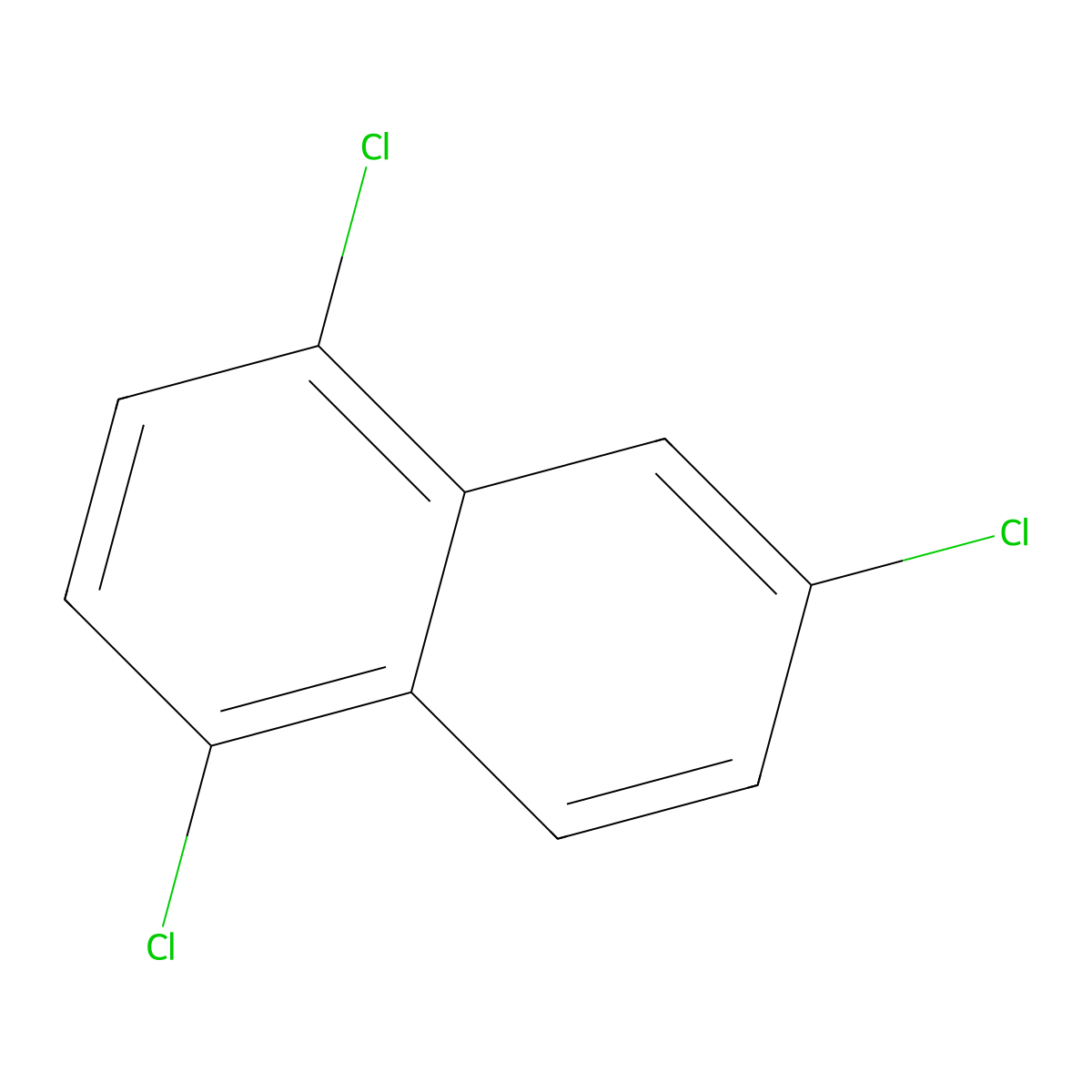 1,4,6-Trichloronaphthalene molecular structure, CAS 2437-54-9