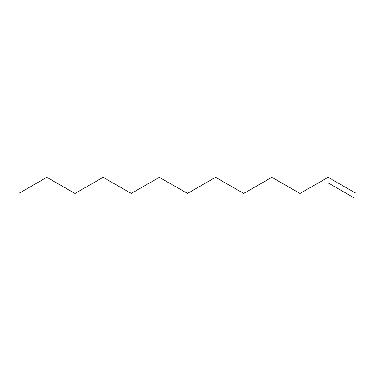1-Tridecene molecular structure, CAS 2437-56-1