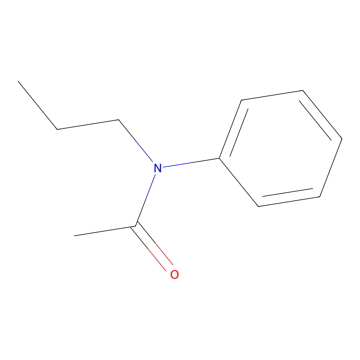 N-Propylacetanilide molecular structure, CAS 2437-98-1