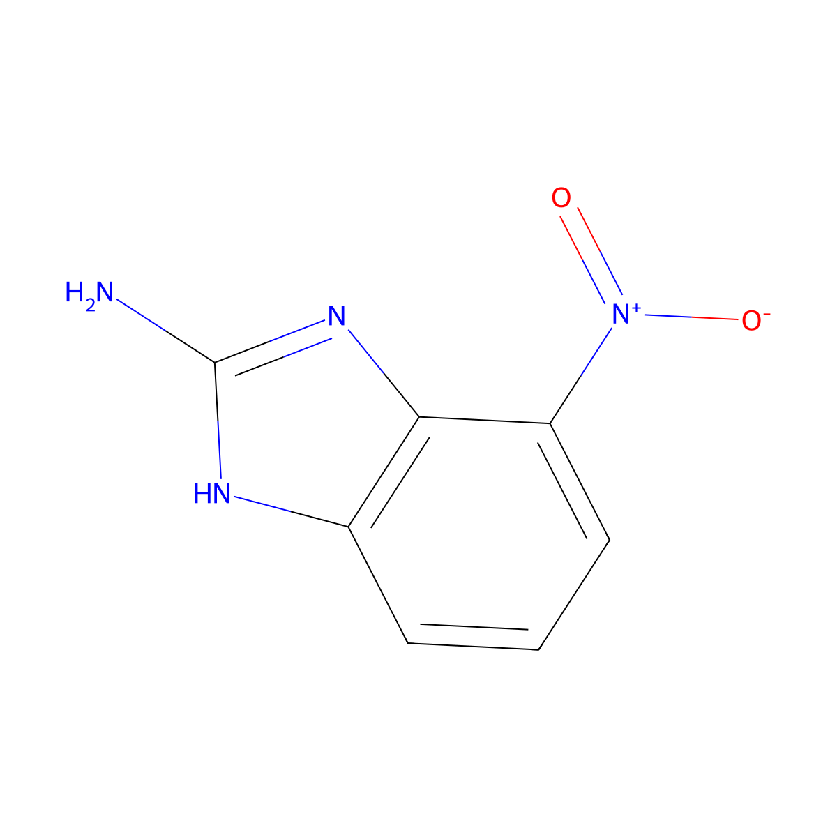 4-Nitro-1H-benzo[d]imidazol-2-amine molecular structure, CAS 24370-22-7