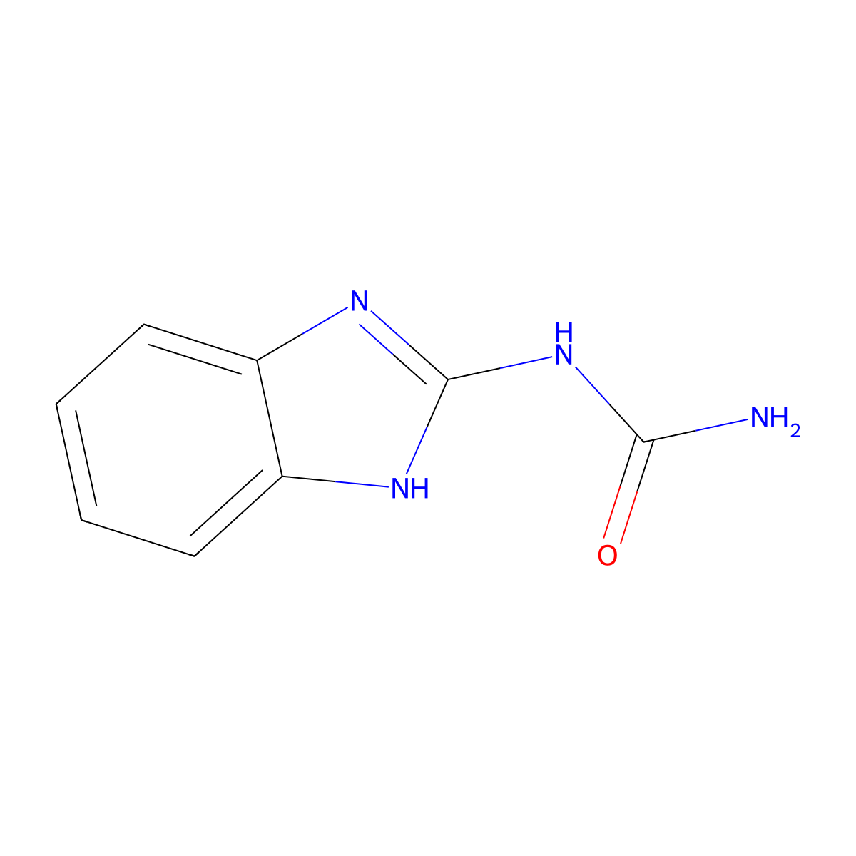 N-1H-Benzimidazol-2-ylurea molecular structure, CAS 24370-25-0