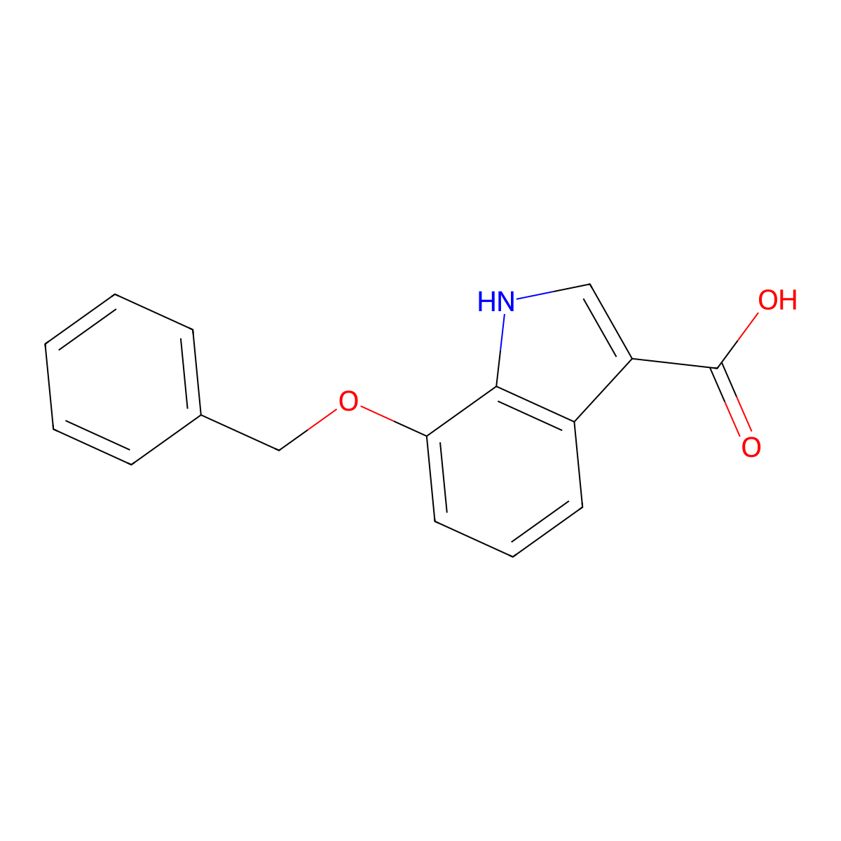 7-Benzyloxy-1H-indole-3-carboxylic acid molecular structure, CAS 24370-75-0
