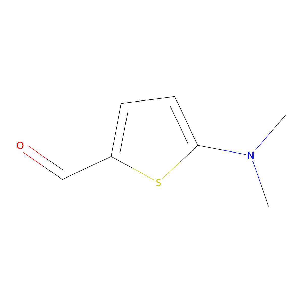 5-(Dimethylamino)thiophene-2-carbaldehyde molecular structure, CAS 24372-46-1