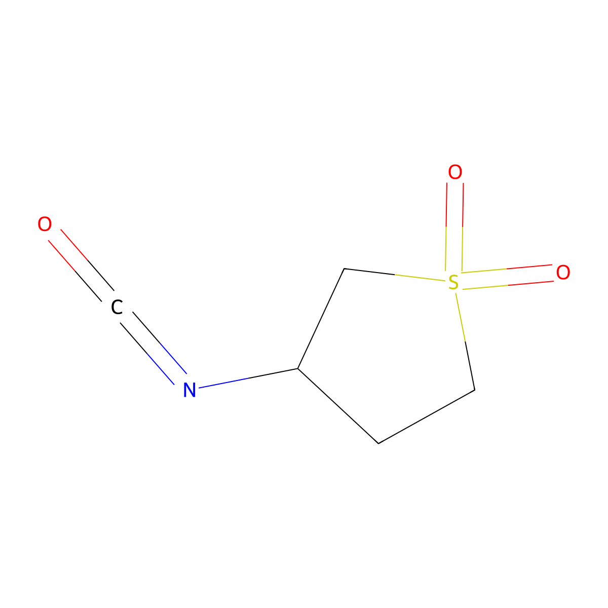 3-Isocyanato-1lambda6-thiolane-1,1-dione molecular structure, CAS 24373-66-8