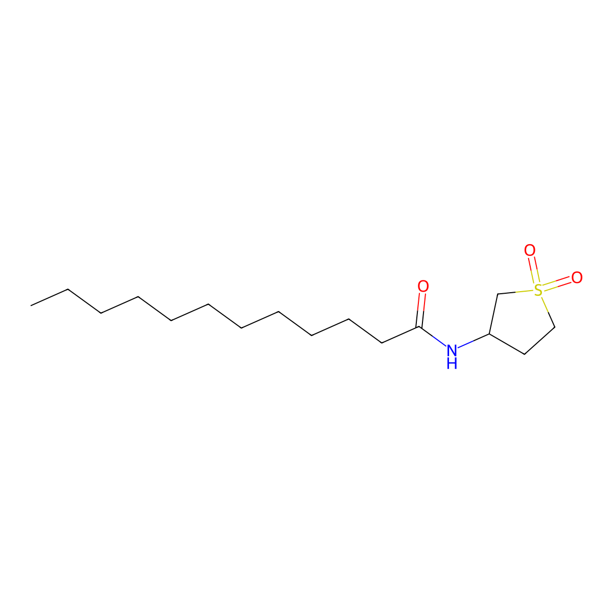 N-(1,1-dioxothiolan-3-yl)dodecanamide molecular structure, CAS 24373-83-9
