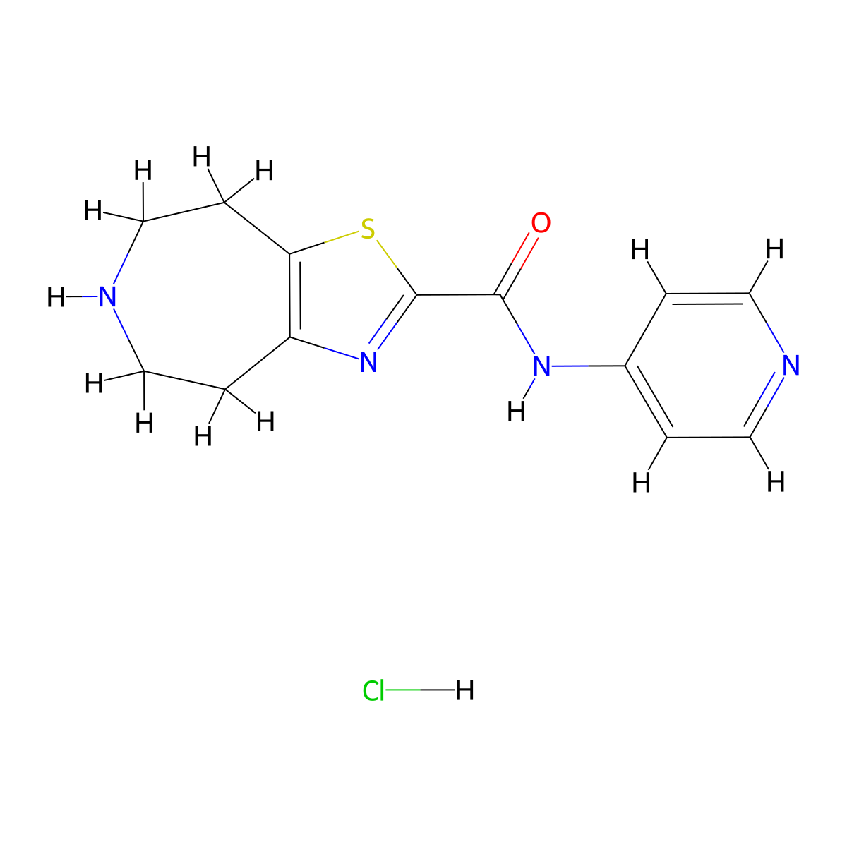 N-(Pyridin-4-YL)-5,6,7,8-tetrahydro-4H-thiazolo[4,5-D]azepine-2-carboxamide hydrochloride molecular structure, CAS 2437314-68-4
