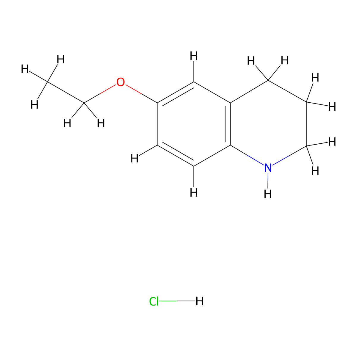 6-Ethoxy-1,2,3,4-tetrahydroquinolinehydrochloride molecular structure, CAS 2437649-69-7