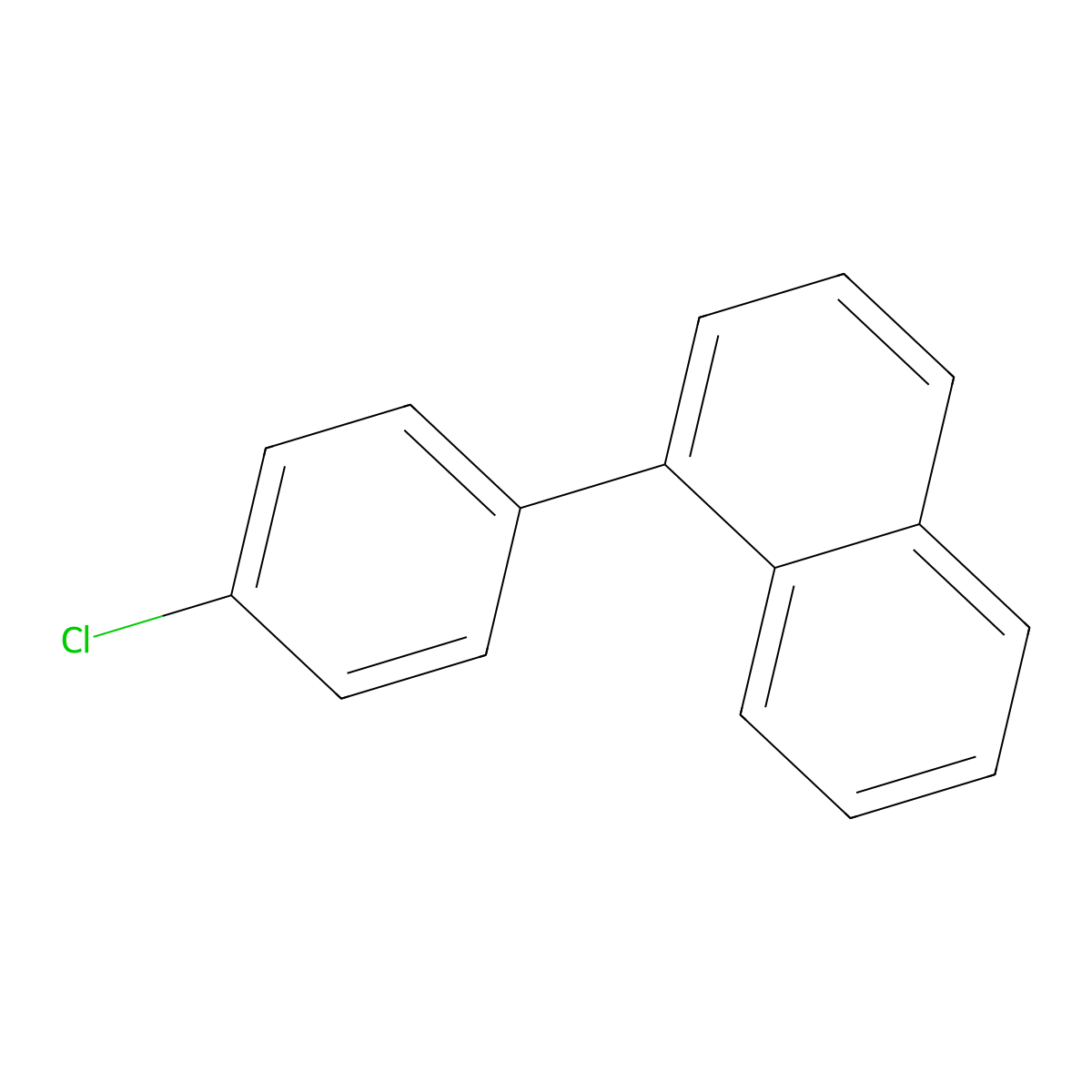 1-(4-Chlorophenyl)naphthalene molecular structure, CAS 24382-97-6