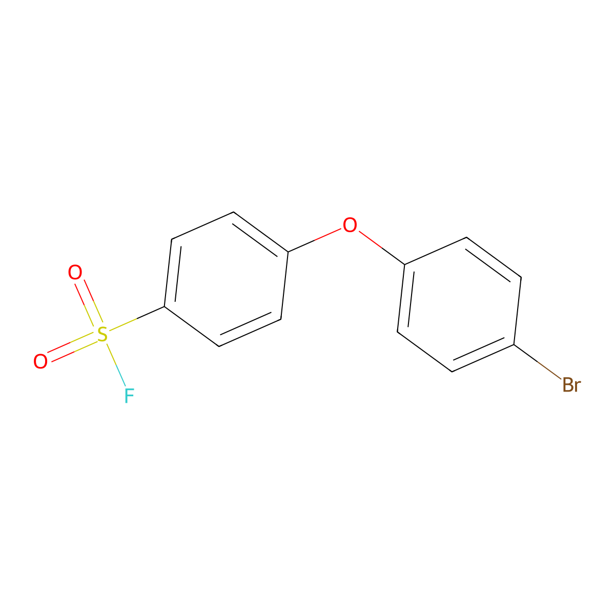 4-(4-Bromophenoxy)benzene-1-sulfonyl fluoride molecular structure, CAS 2438484-17-2