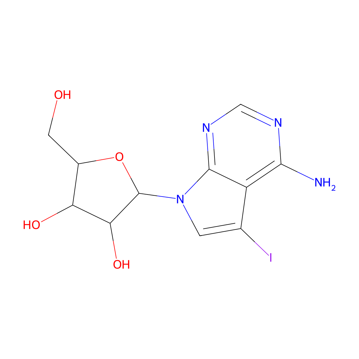 5-Iodotubercidin molecular structure, CAS 24386-93-4