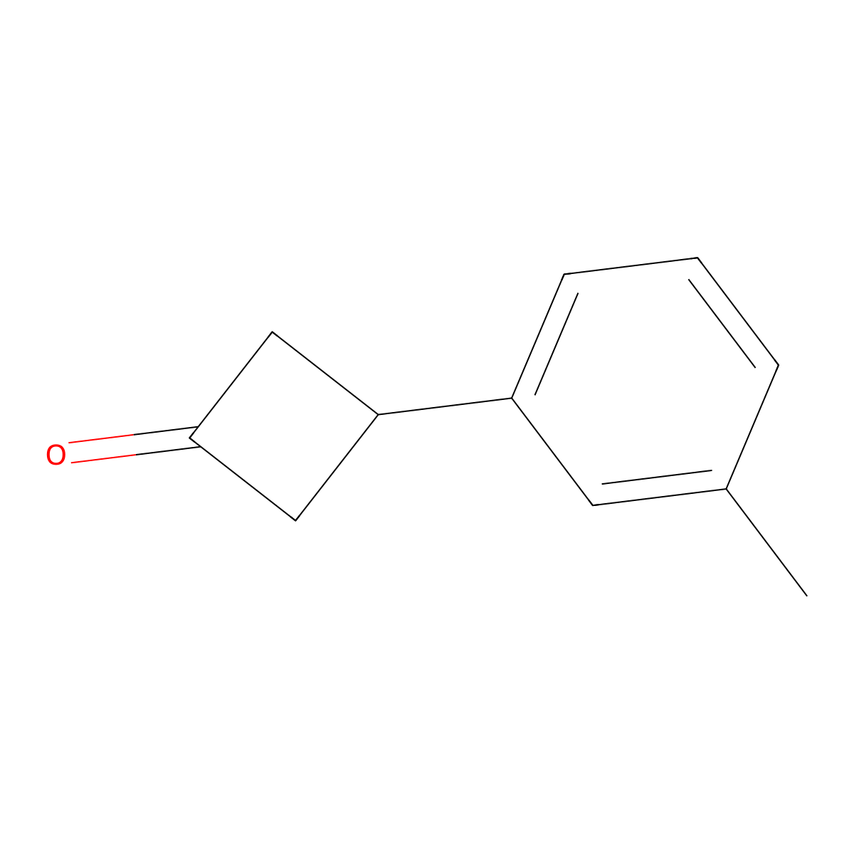 3-(3-Methylphenyl)cyclobutan-1-one molecular structure, CAS 243867-56-3