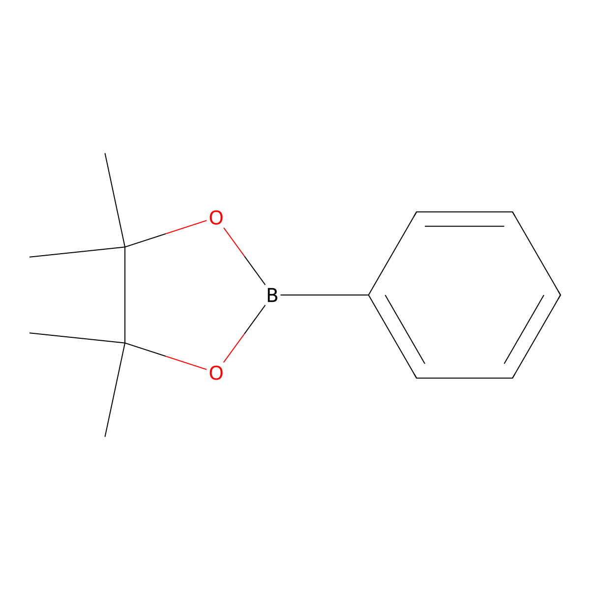 Phenylboronic acid pinacol ester molecular structure, CAS 24388-23-6