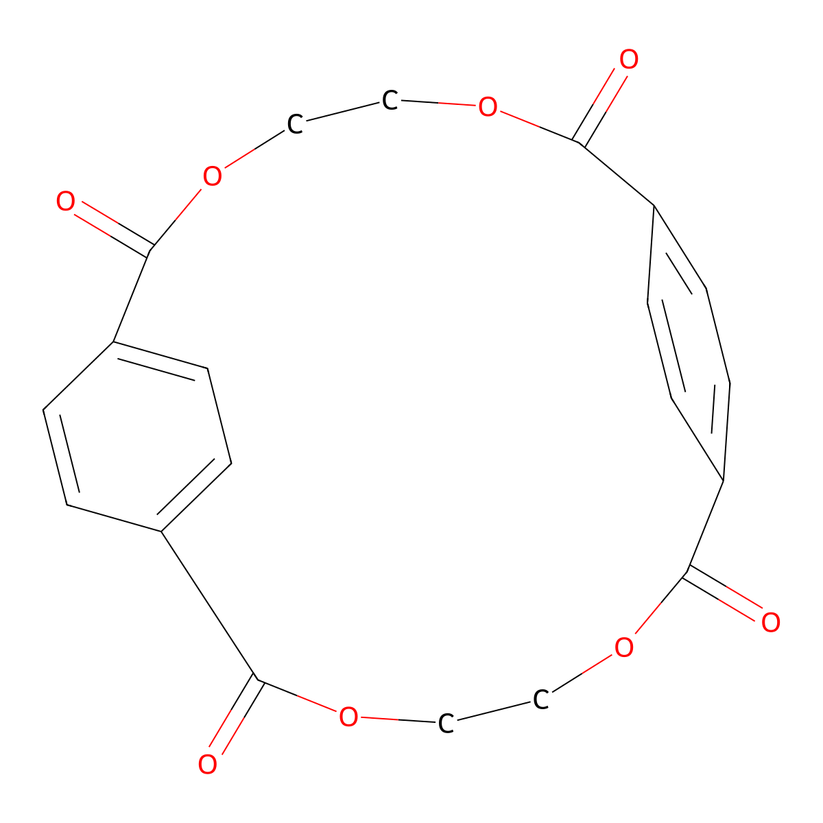 3,6,13,16-Tetraoxatricyclo(16.2.2^28,11)tetracosa-1(20),8,10,18,21,23-hexaene-2,7,12,17-tetrone molecular structure, CAS 24388-68-9