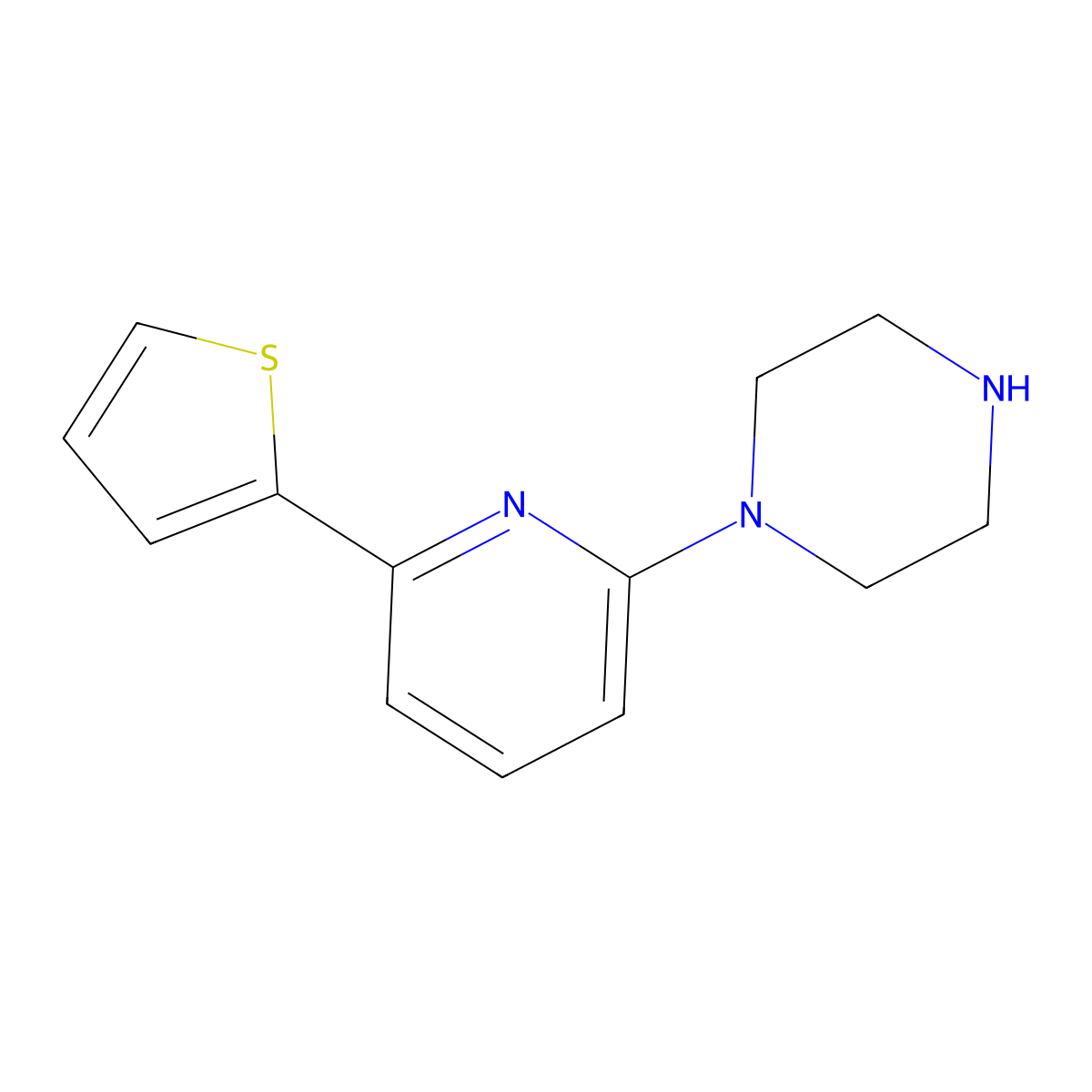 1-[6-(Thiophen-2-yl)pyridin-2-yl]piperazine molecular structure, CAS 2438929-94-1