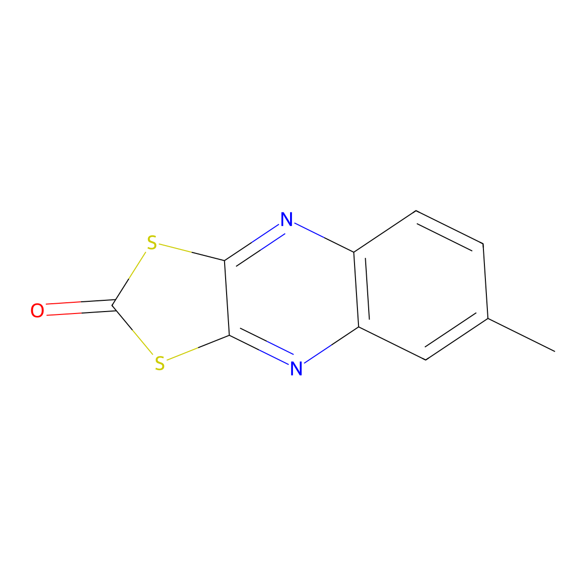Chinomethionat molecular structure, CAS 2439-01-2