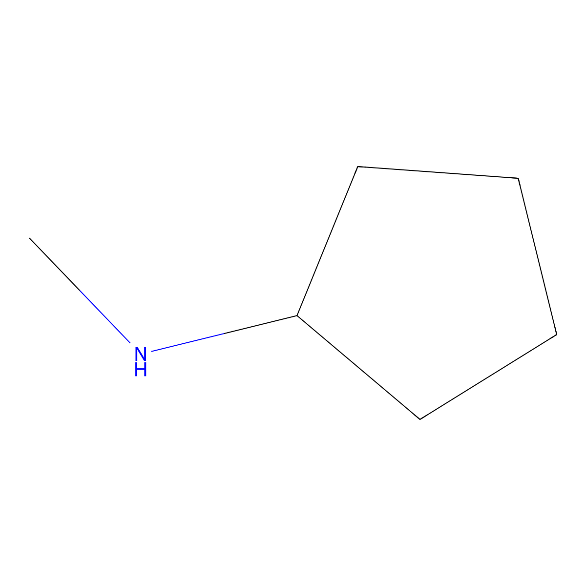 N-methylcyclopentanamine molecular structure, CAS 2439-56-7