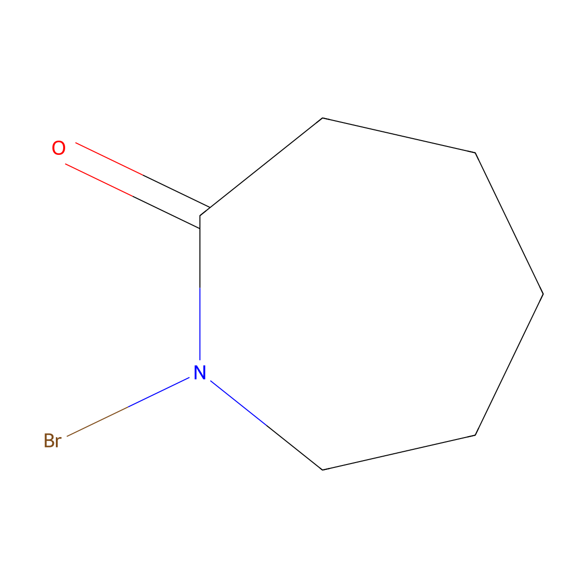 1-Bromohexahydro-2H-azepin-2-one molecular structure, CAS 2439-83-0