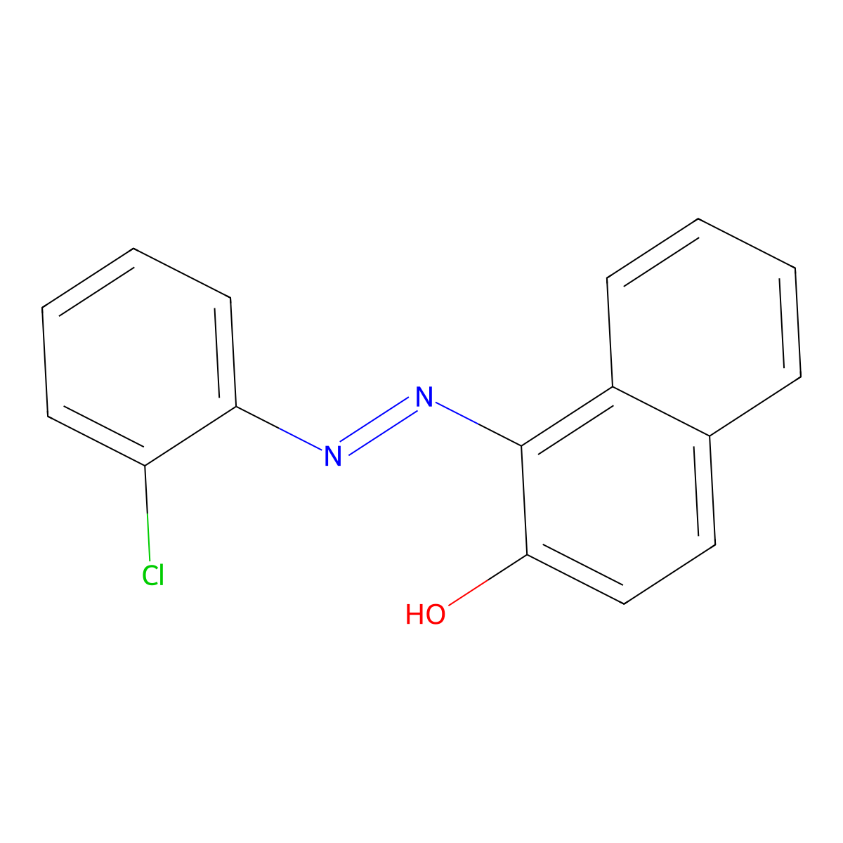 1-(2-Chlorophenylazo)-2-naphthol molecular structure, CAS 24390-65-6