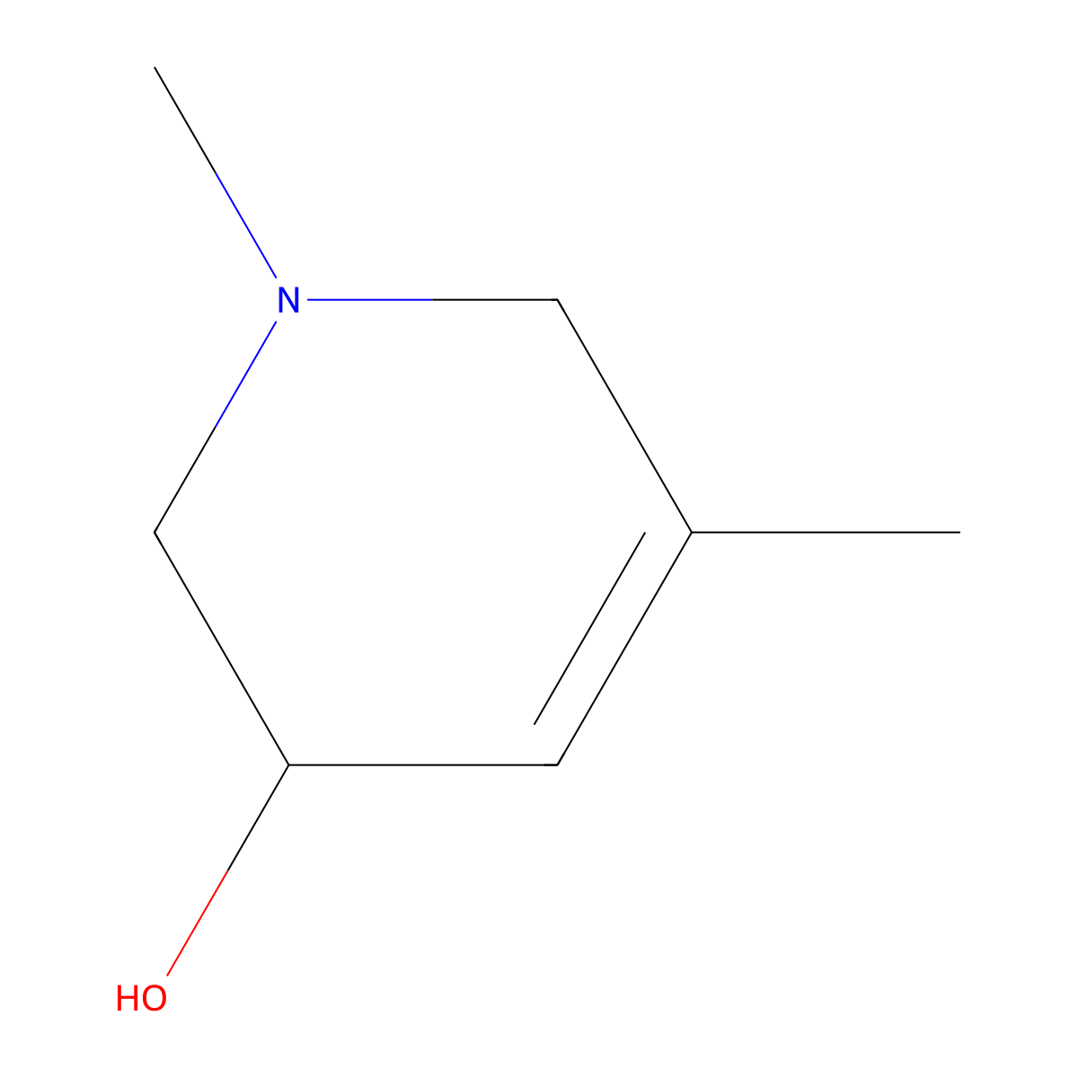 1,5-Dimethyl-1,2,3,6-tetrahydropyridin-3-ol molecular structure, CAS 2439083-51-7