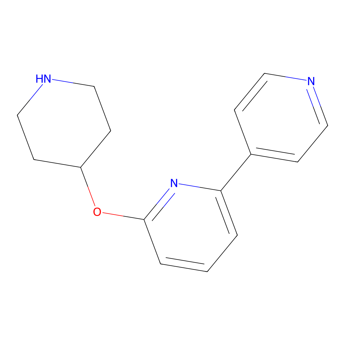 6-(Piperidin-4-yloxy)-2,4'-bipyridine molecular structure, CAS 2439101-11-6