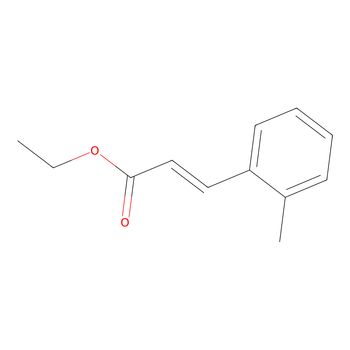 ethyl (2E)-3-(2-methylphenyl)prop-2-enoate molecular structure, CAS 24393-48-4