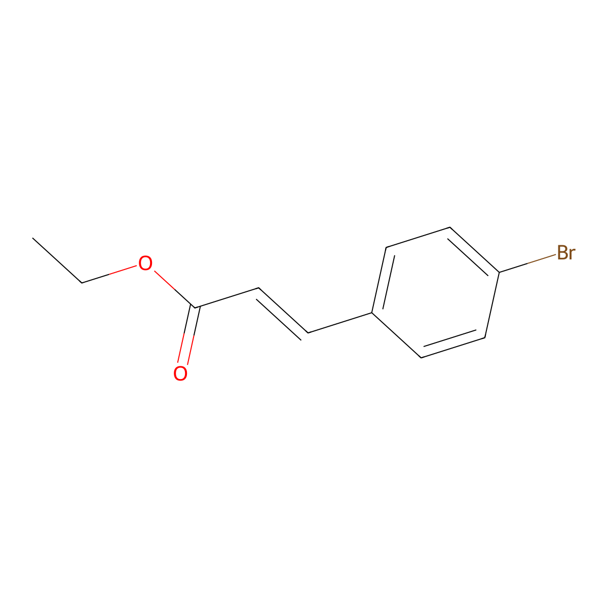 Ethyl trans-4-Bromocinnamate molecular structure, CAS 24393-53-1