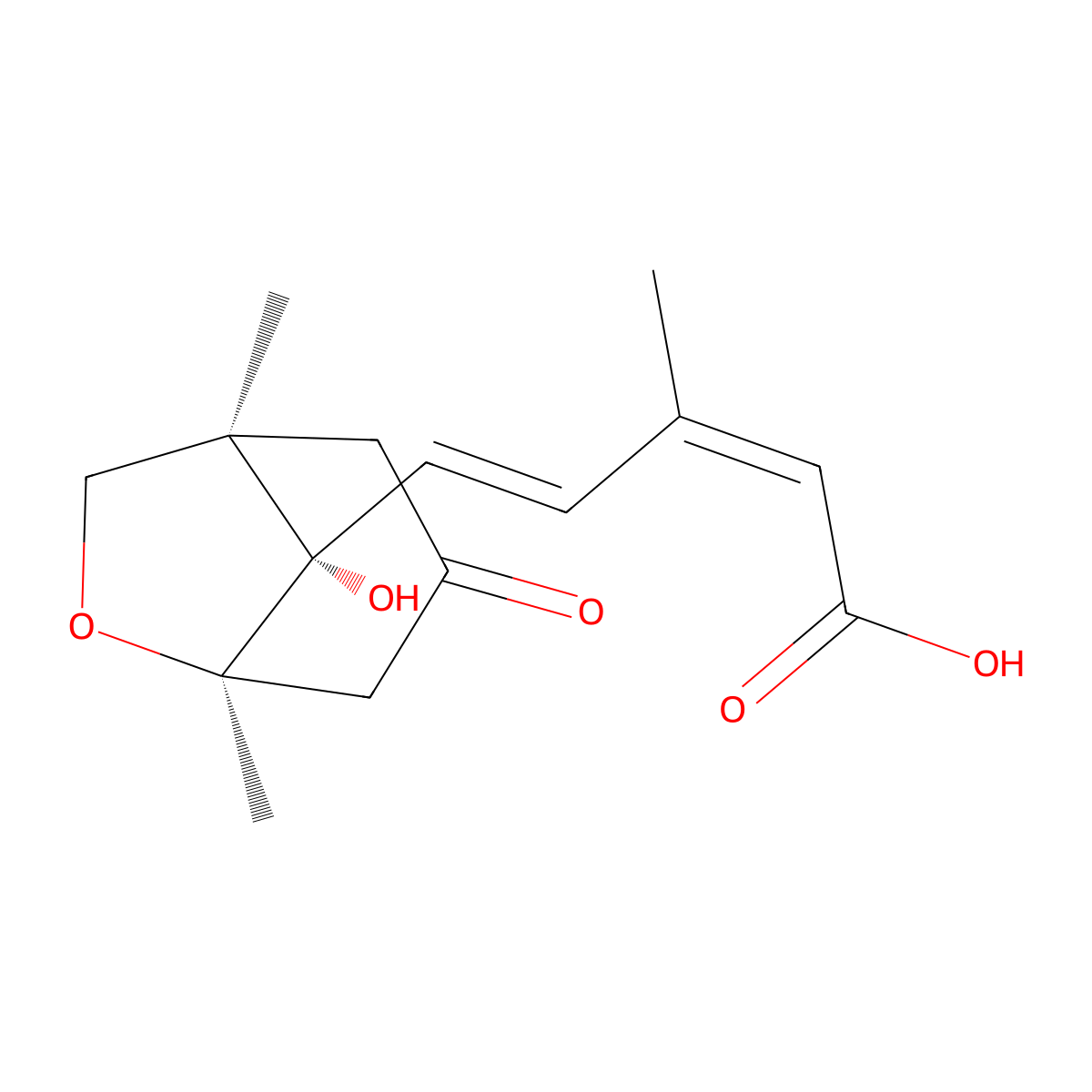 (-)-Phaseic acid molecular structure, CAS 24394-14-7