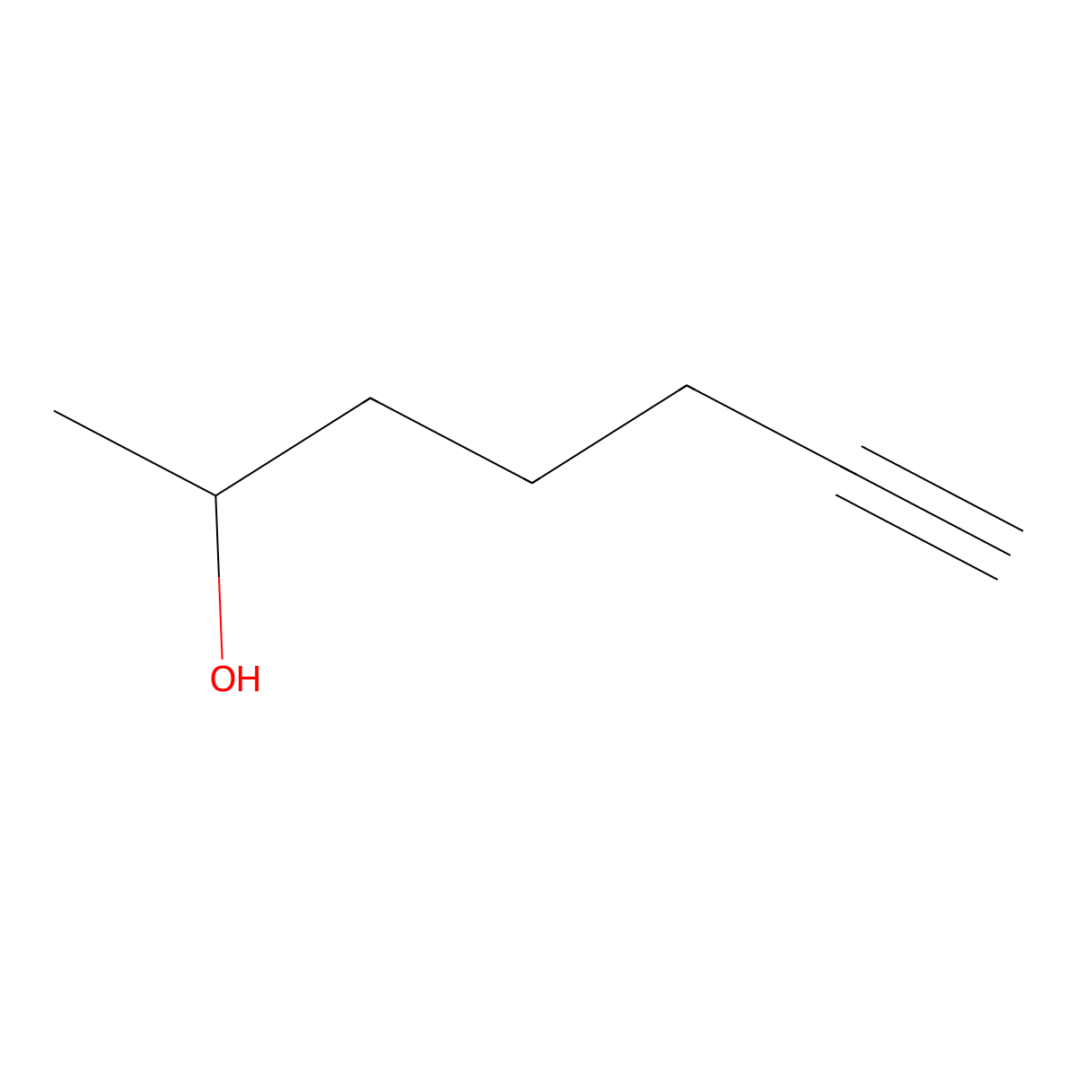 6-Heptyn-2-ol molecular structure, CAS 24395-03-7