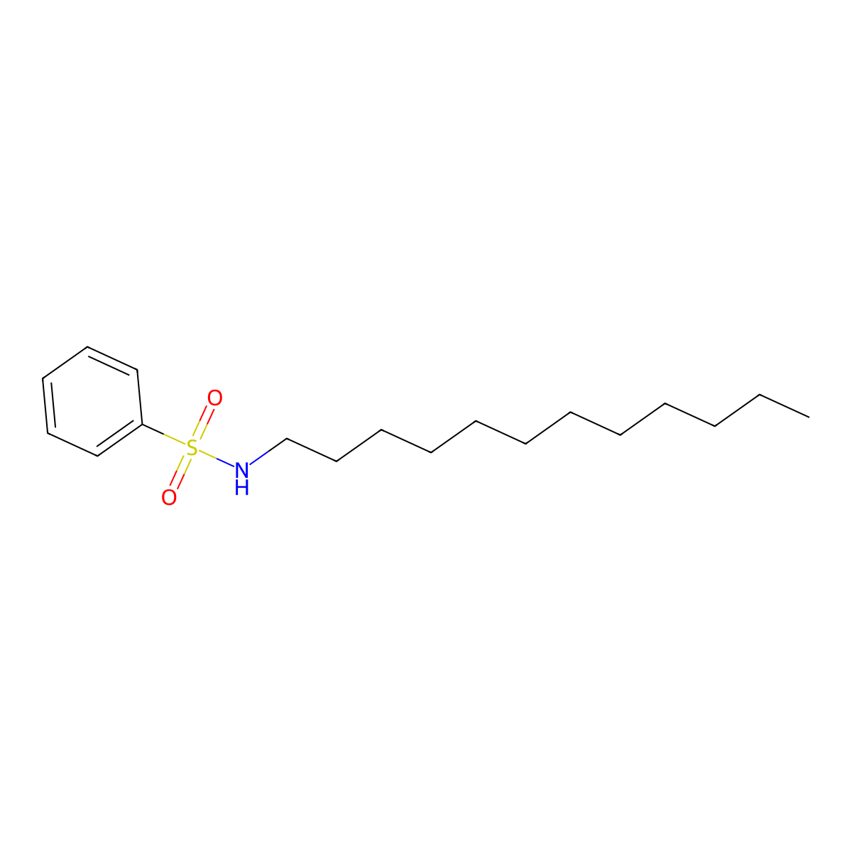 N-dodecylbenzenesulfonamide molecular structure, CAS 24396-72-3
