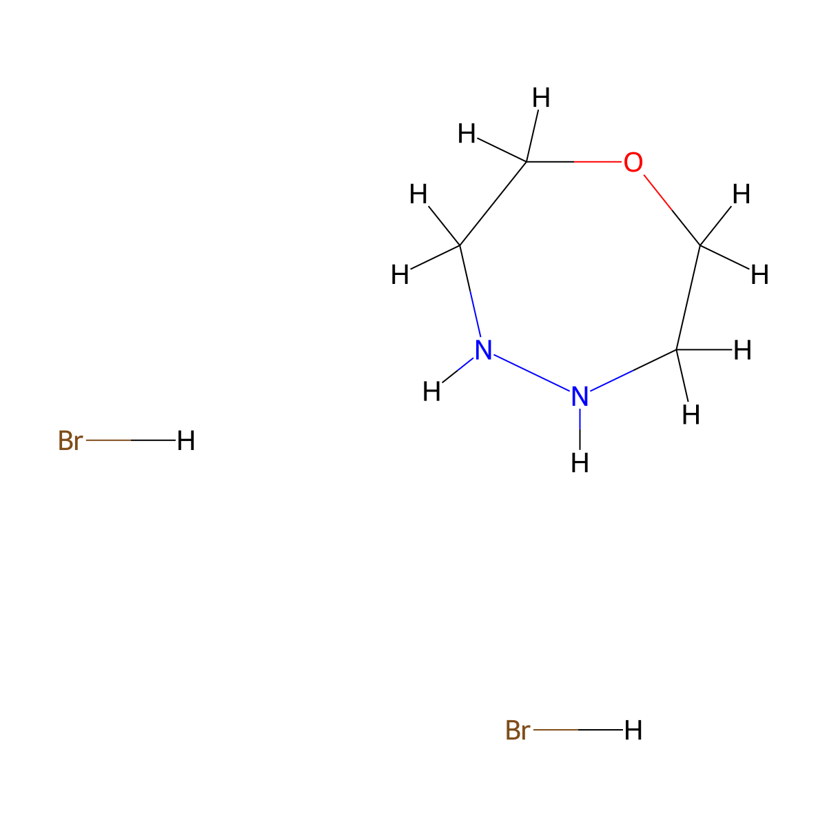 hexahydro-1,4,5-Oxadiazepine dihydrobromide molecular structure, CAS 243973-70-8