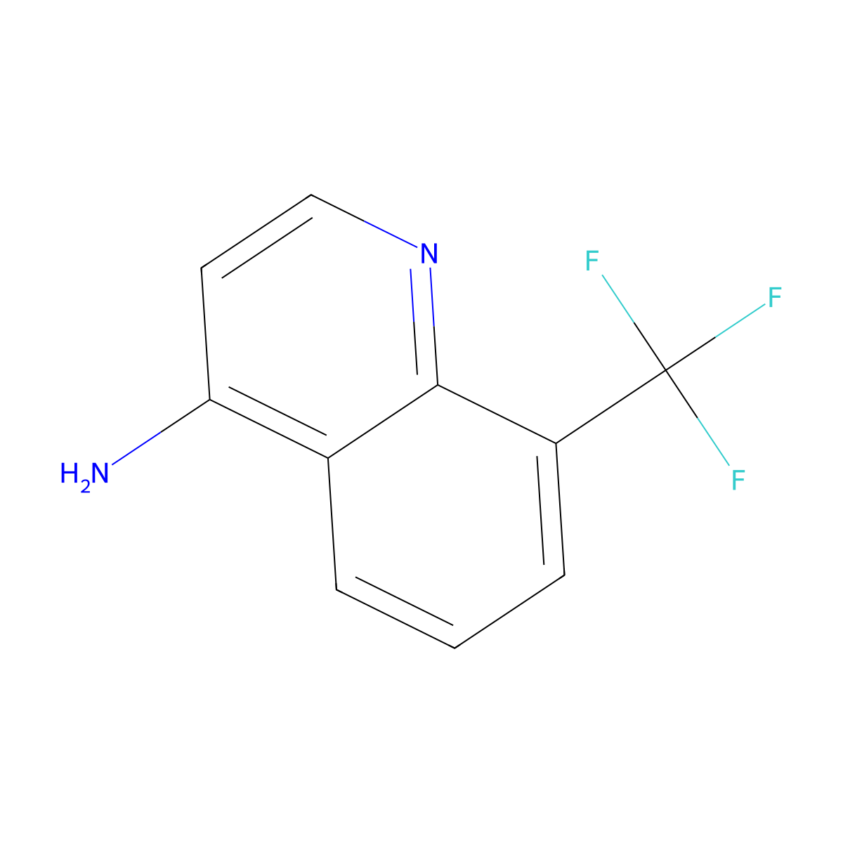 8-(Trifluoromethyl)quinolin-4-amine molecular structure, CAS 243977-15-3
