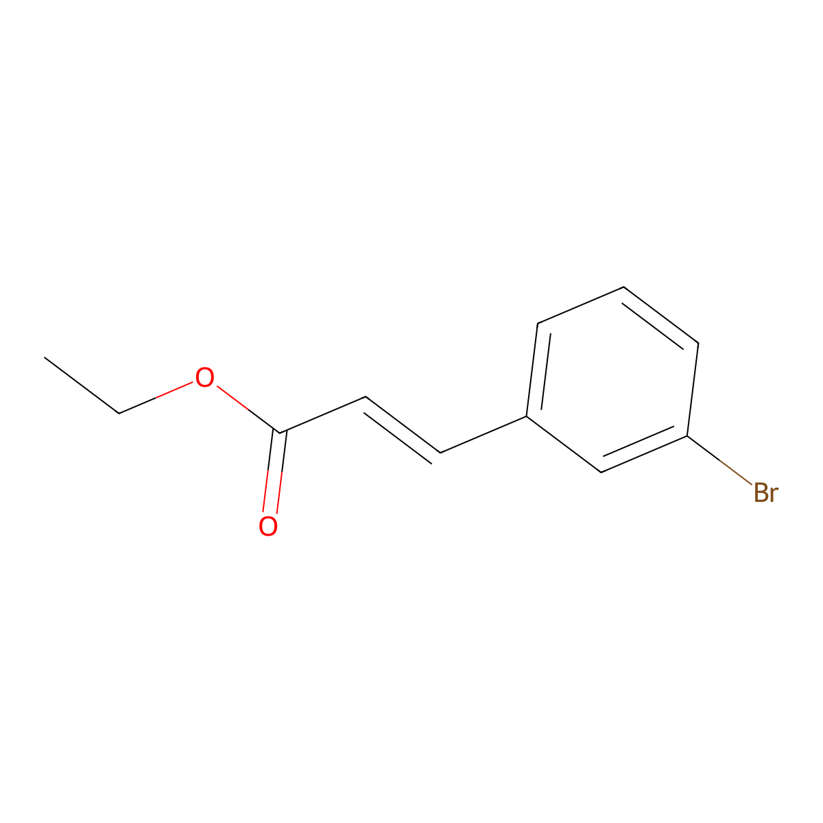Ethyl 3-(3-bromophenyl)acrylate molecular structure, CAS 24398-80-9