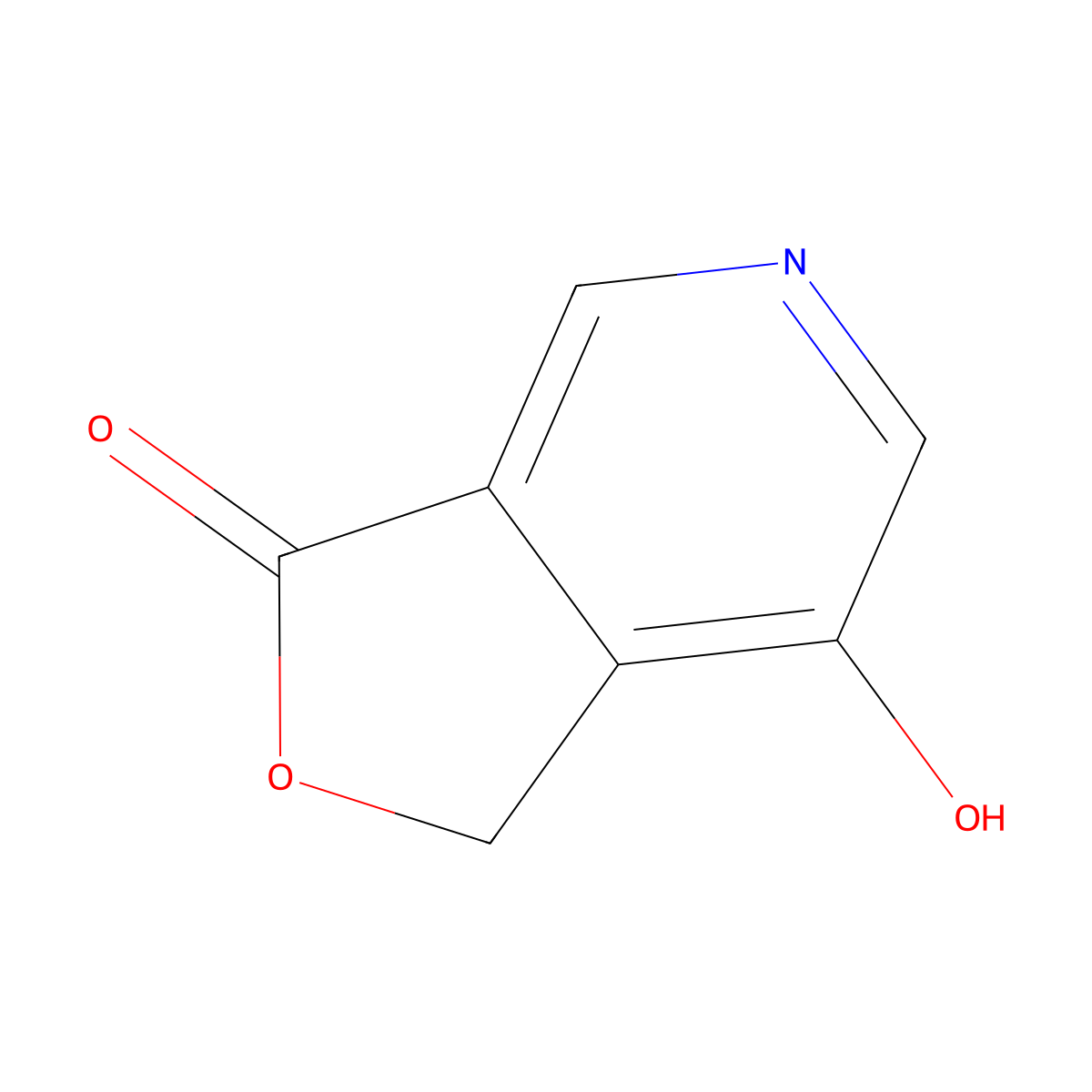7-Hydroxyfuro[3,4-c]pyridin-3(1H)-one molecular structure, CAS 243980-04-3