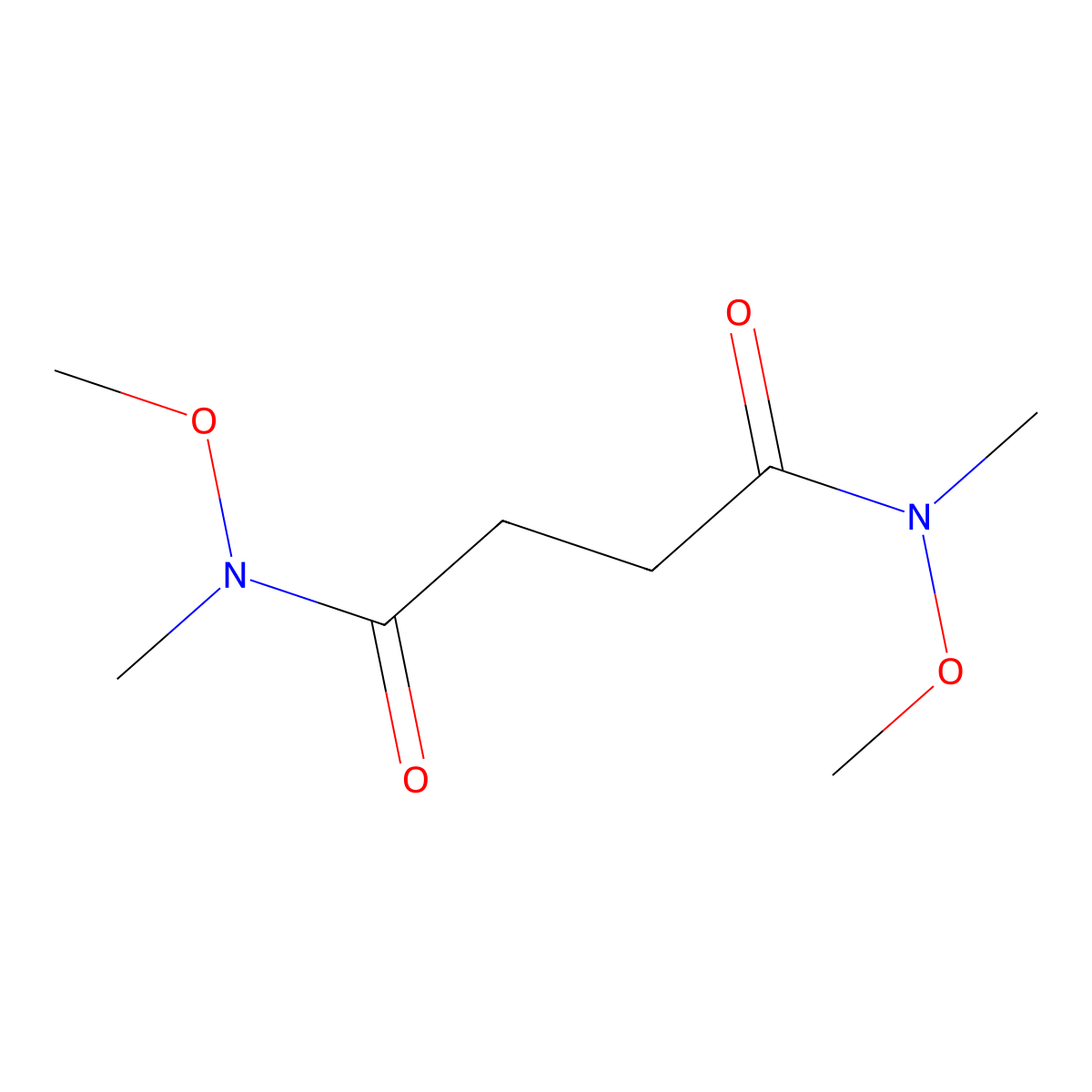 N,N'-dimethoxy-N,N'-dimethylbutanediamide molecular structure, CAS 243988-27-4