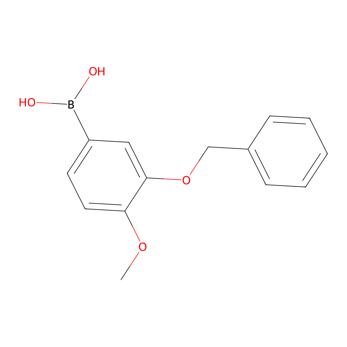 3-(Benzyloxy)-4-methoxyphenylboronic acid molecular structure, CAS 243990-54-7