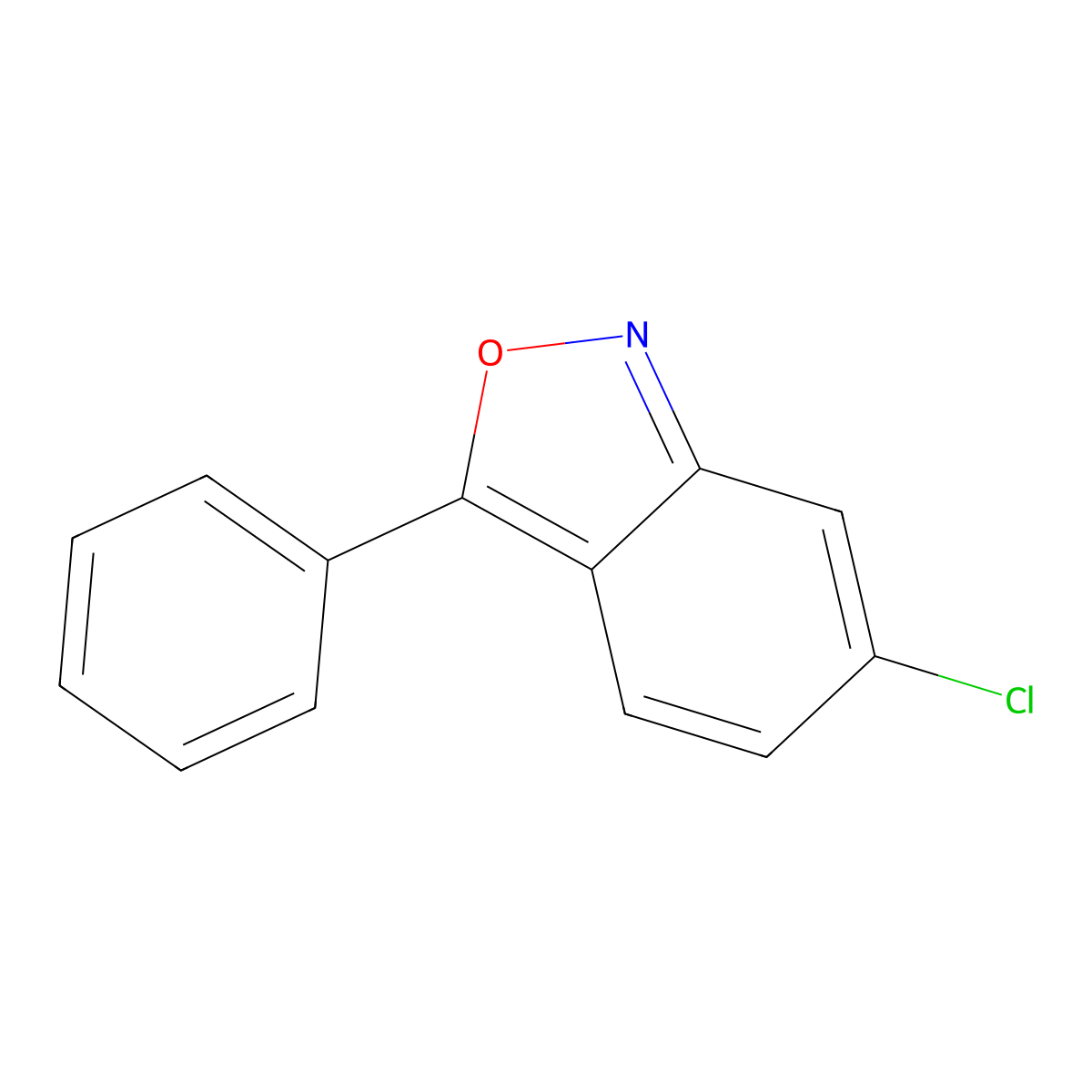 6-Chloro-3-phenylbenzo[c]isoxazole molecular structure, CAS 24400-58-6