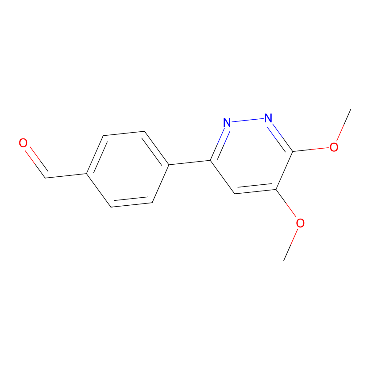 4-(5,6-Dimethoxypyridazin-3-yl)benzaldehyde molecular structure, CAS 2440023-33-4