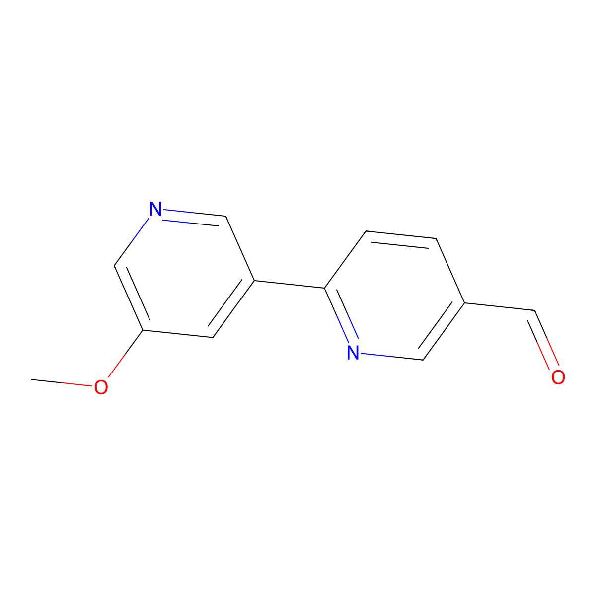 5'-methoxy-[2,3'-Bipyridine]-5-carboxaldehyde molecular structure, CAS 2440023-76-5