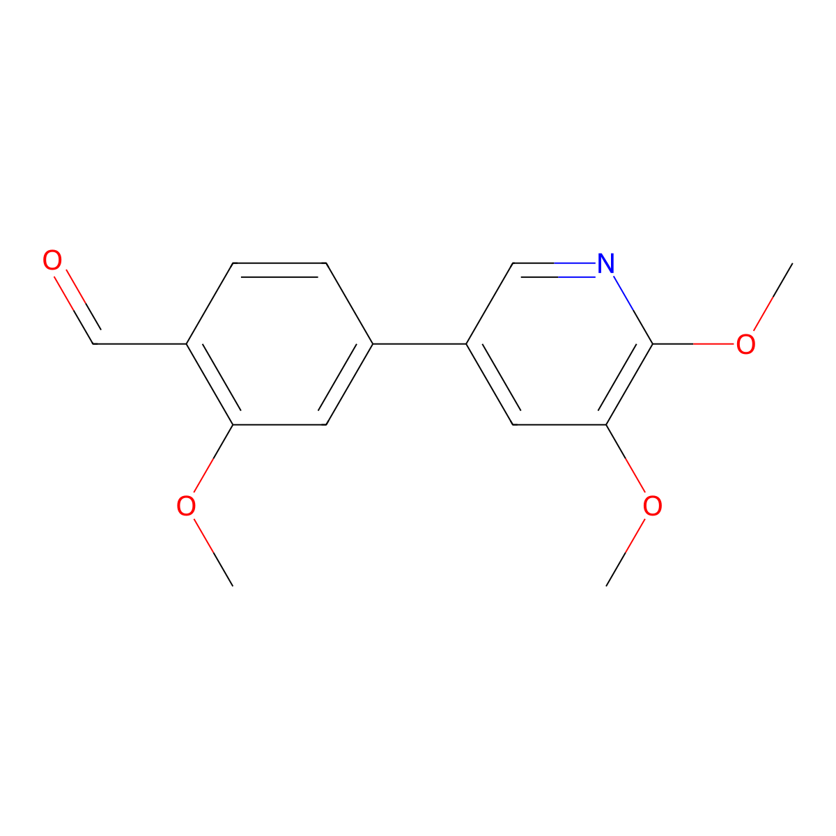 4-(5,6-Dimethoxy-3-pyridinyl)-2-methoxybenzaldehyde molecular structure, CAS 2440023-78-7