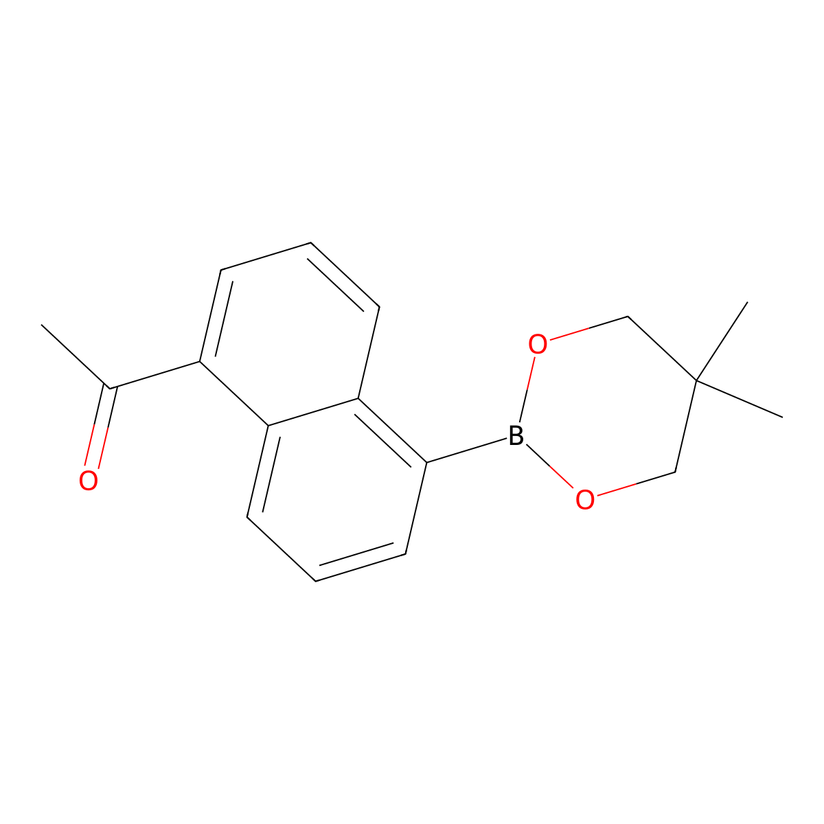 1-[5-(5,5-Dimethyl-1,3,2-dioxaborinan-2-yl)naphthalen-1-yl]ethan-1-one molecular structure, CAS 244014-72-0