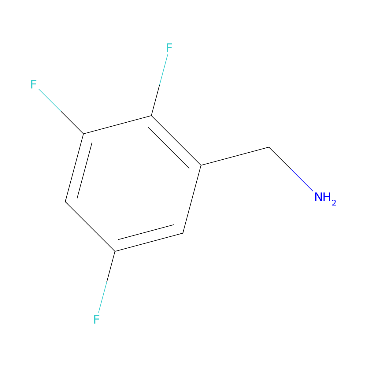 (2,3,5-Trifluorophenyl)methanamine molecular structure, CAS 244022-72-8