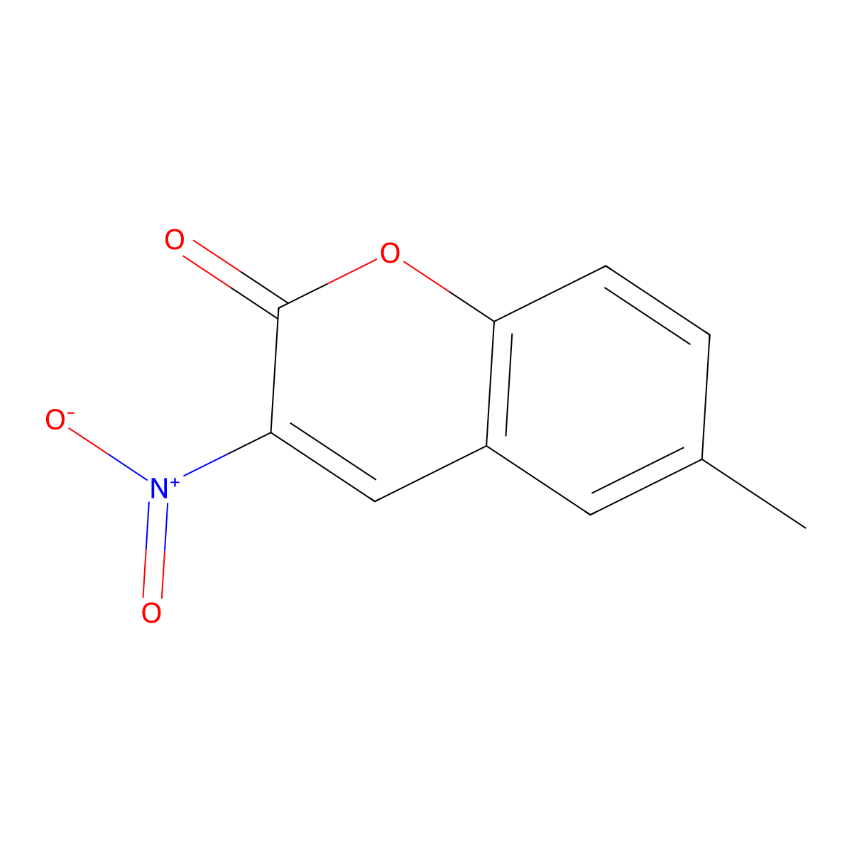 6-Methyl-3-nitrocoumarin molecular structure, CAS 244029-31-0