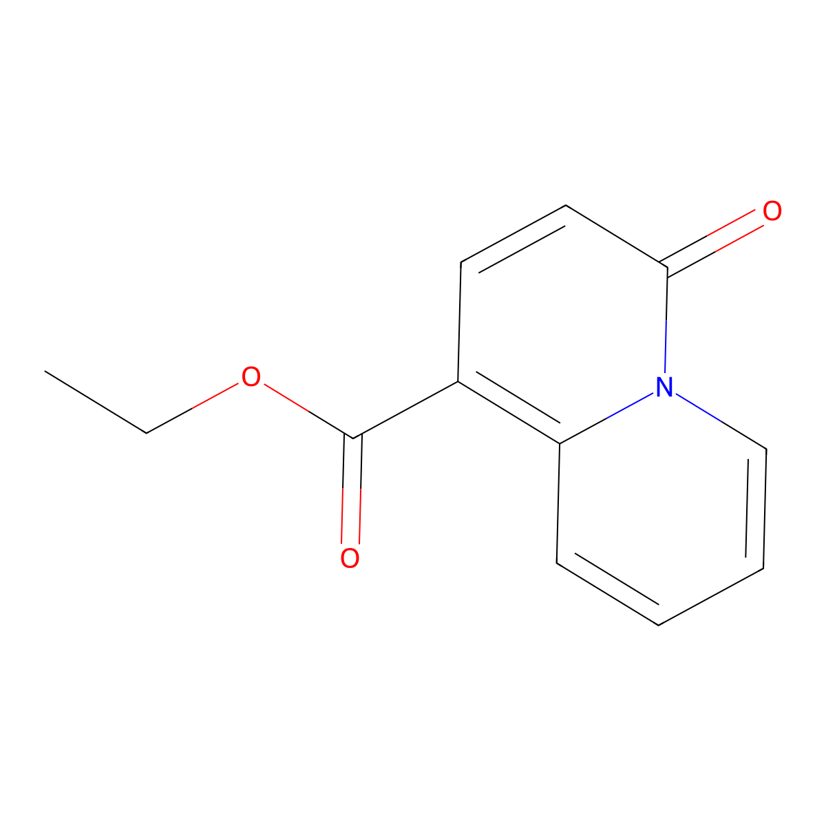 Ethyl 4-oxo-4h-quinolizine-1-carboxylate molecular structure, CAS 24403-35-8