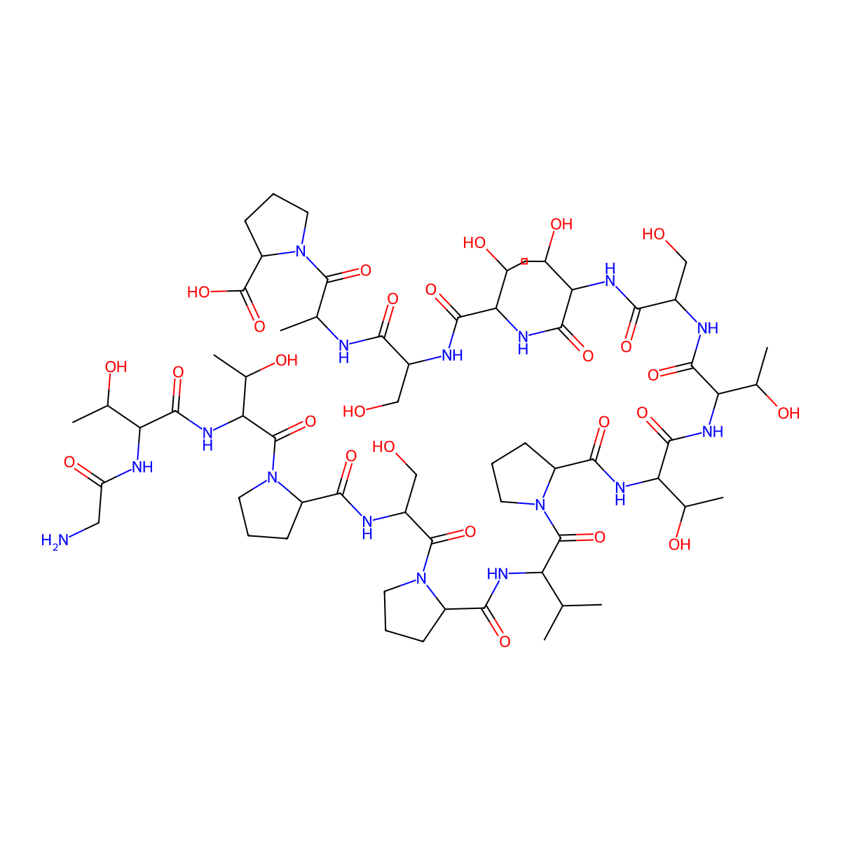 MUC5AC motif peptide molecular structure, CAS 244049-41-0