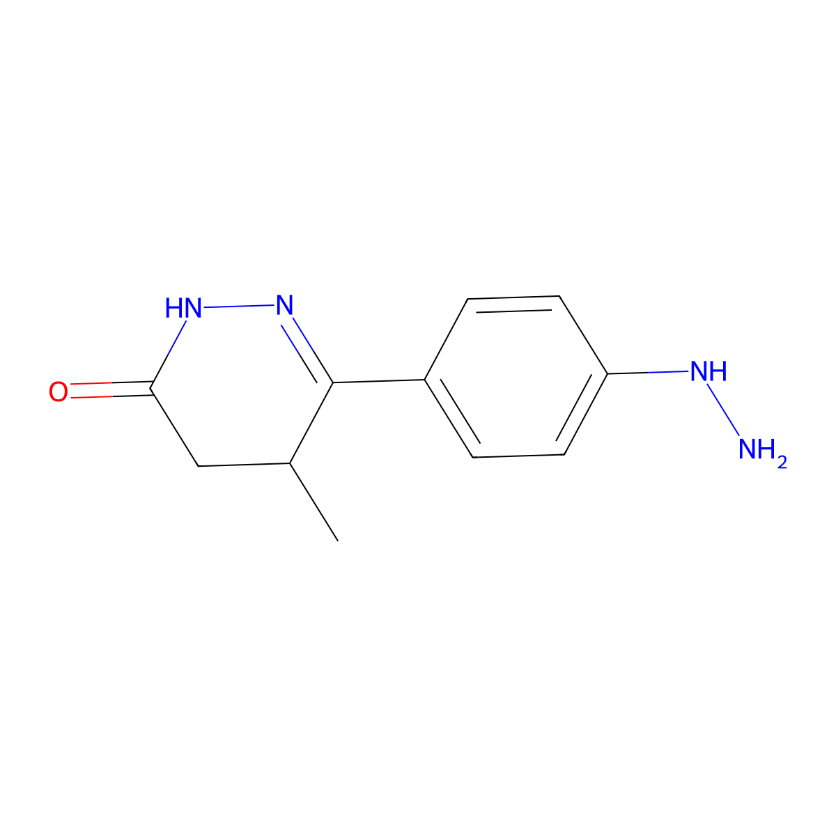 6-(4-Hydrazinylphenyl)-5-methyl-4,5-dihydropyridazin-3(2H)-one molecular structure, CAS 244077-42-7